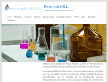 Tablet Screenshot of petrolab.com.ar